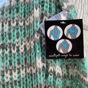 Teal blue scarf